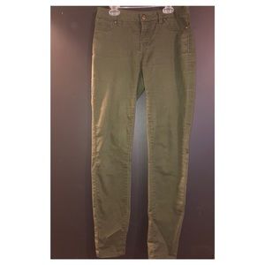 Army Green Skinny Jeggings